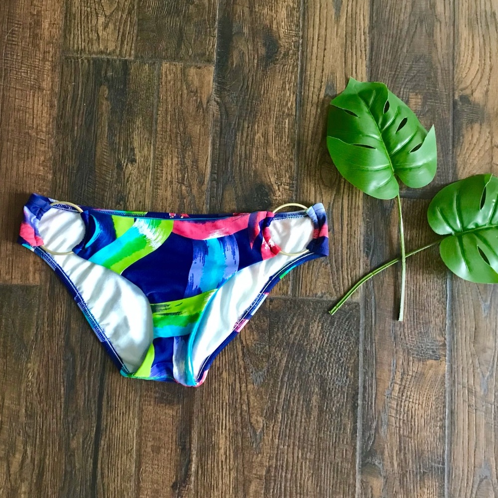 B Swim Abstract Print Bikini Bottom